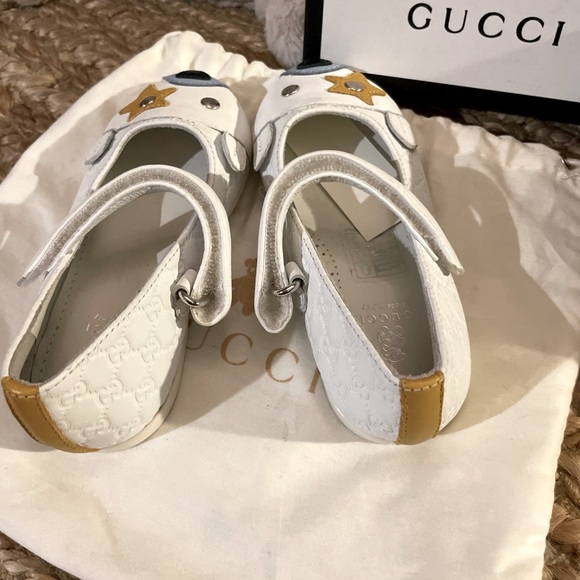 GUCCI shoes kids girls leather Bear toe Shoes.Size E21/22 US 5/6 w/Gucci Dustbag - Picture 3 of 11